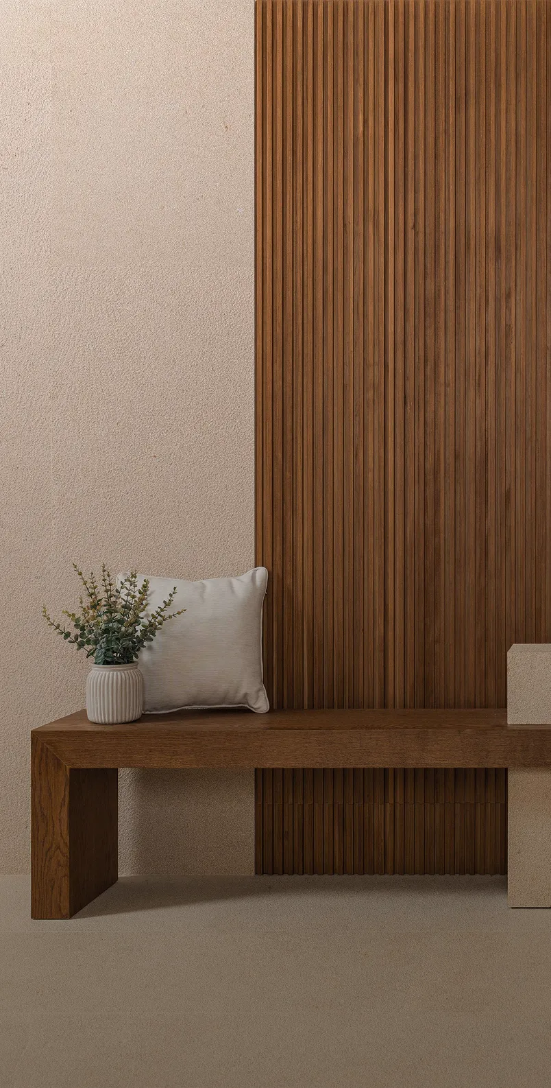 Hero - natural wood wall mobile